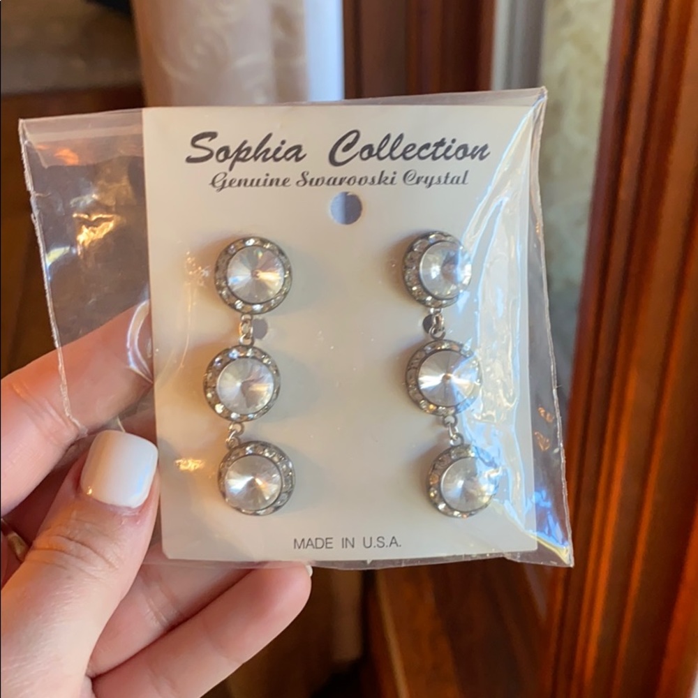Swarovski dangle earrings